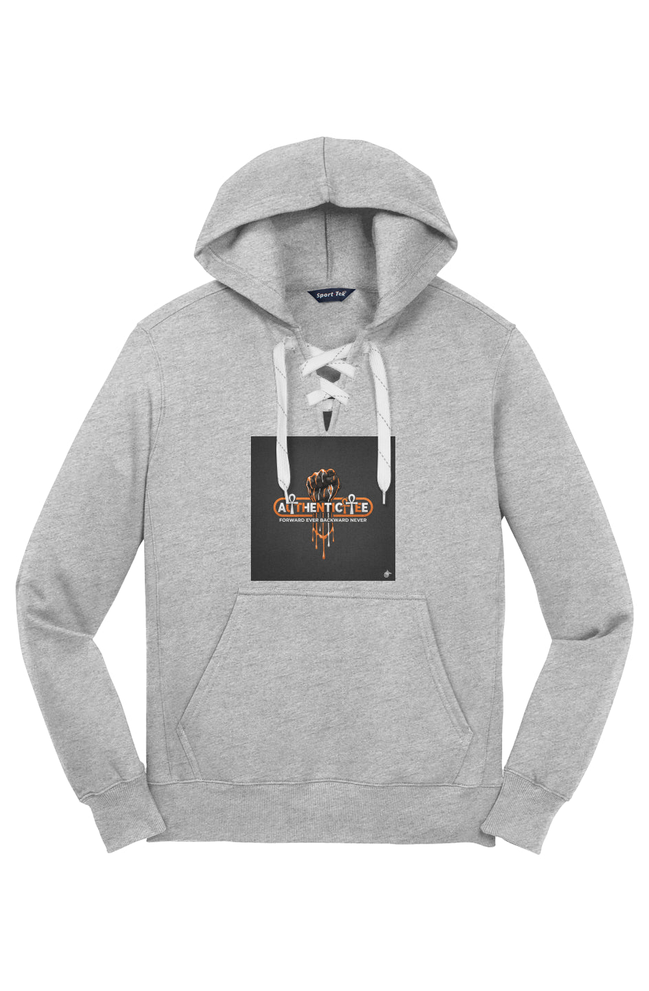 Authenticitee Lace Up Pullover Hooded Sweatshirt