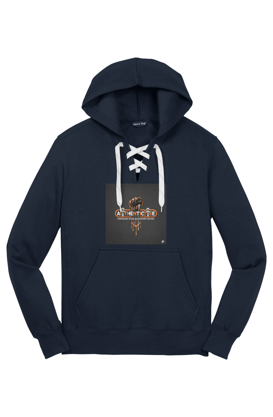 Authenticitee Lace Up Pullover Hooded Sweatshirt