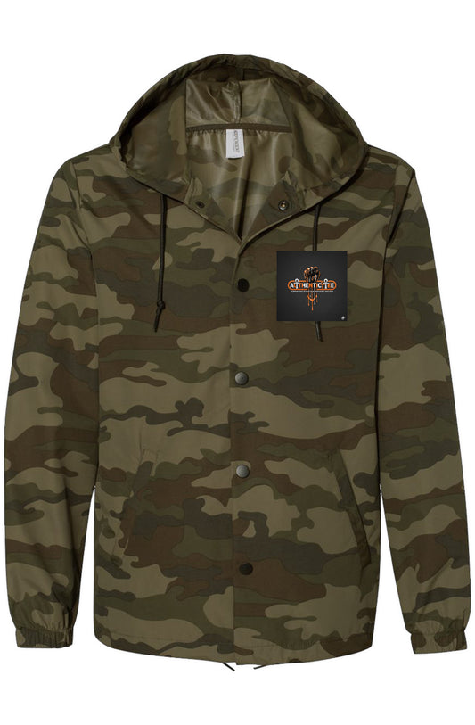 Authenticitee Forest Camo Water-Resistant Windbreaker
