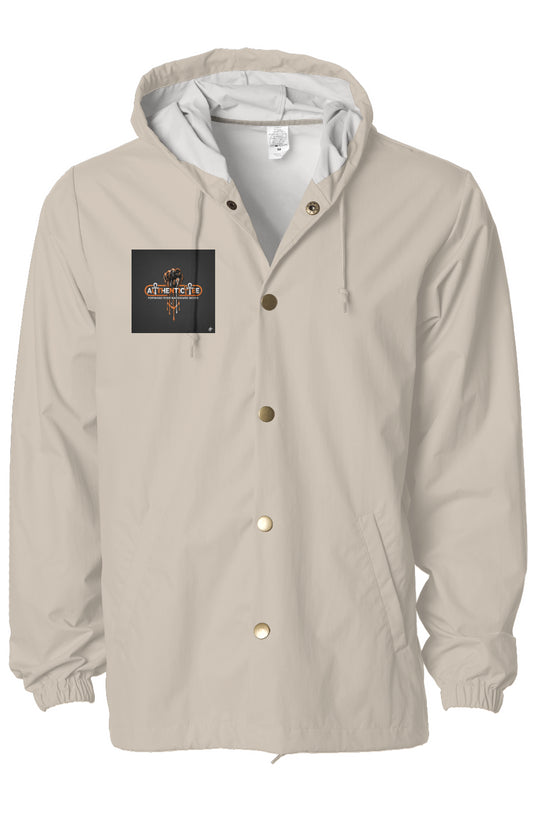 Authenticitee Water-Resistant Hooded Windbreaker