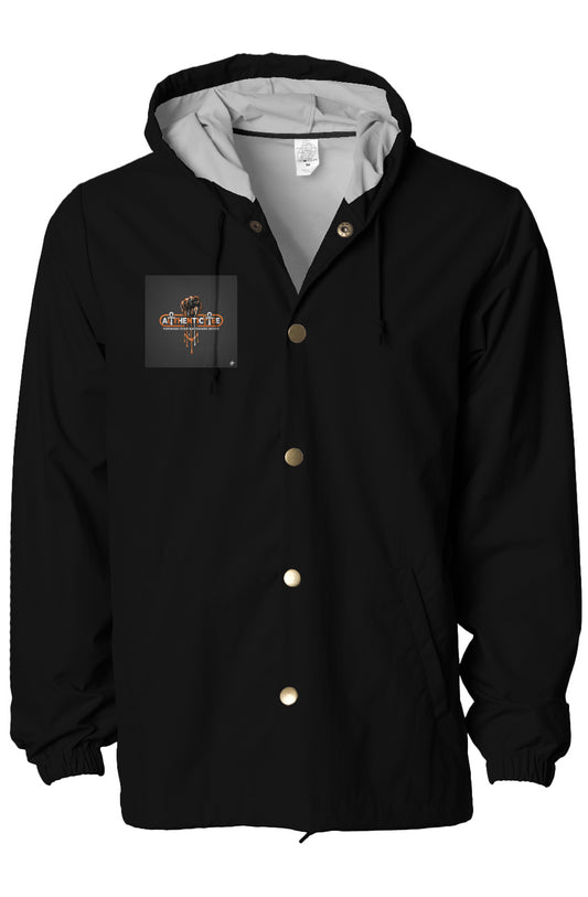 Authenticitee Water-Resistant Hooded Windbreaker