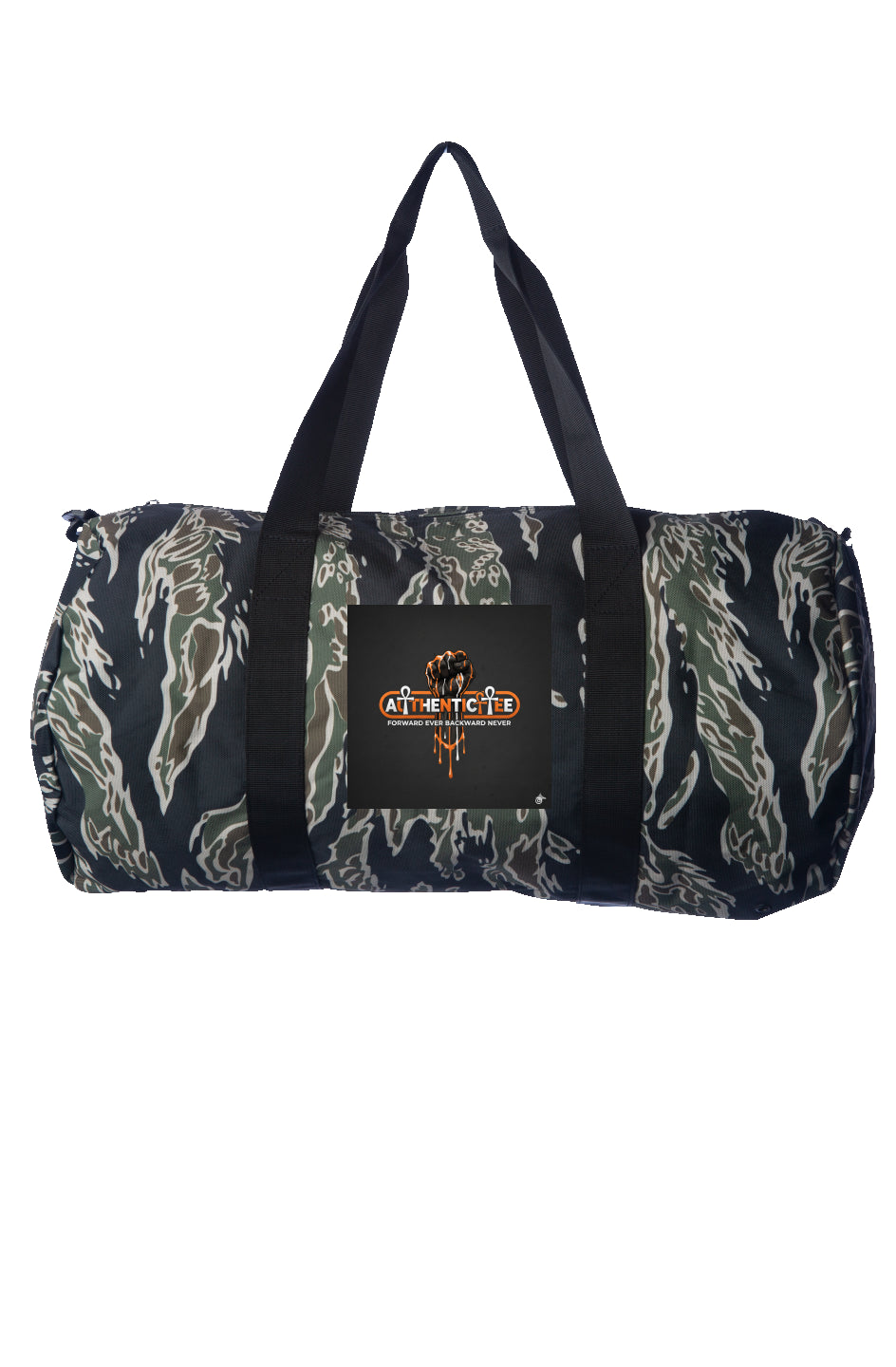 Authenticitee Duffle Tiger Camo DUffle Bag.